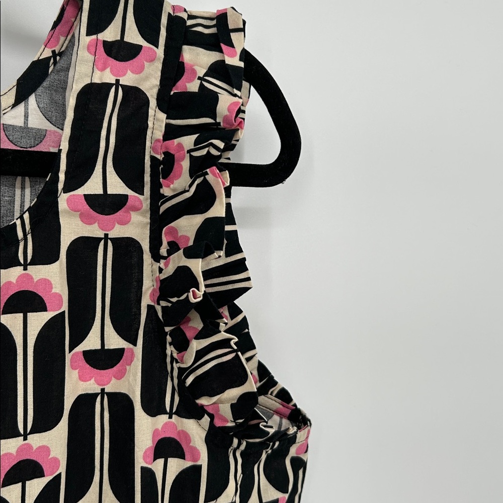 Orla Kiely Regatta Cotton Floral Romper Sleeveless Button Front XL - Picture 8 of 10